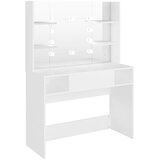 The Living Store Toaletna mizica z LED lučkami 100x40x135 cm MDF - Mizica Za Ličenje, (21493849) | Shoptok.si
