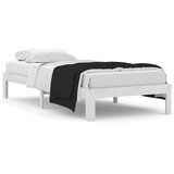  Okvir za krevet od masivne borovine bijeli 90 x 200 cm | shoptok.hr