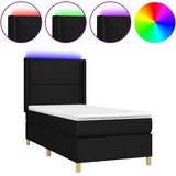  box spring s madracem LED crni 80 x 200 cm od tkanine | shoptok.hr