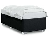 vidaXL Posteljni okvir črn 90x190 cm blago | Shoptok.si