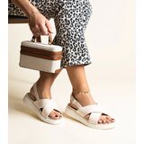 Gemre Beige platform sandals Burnet | shoptok.hr