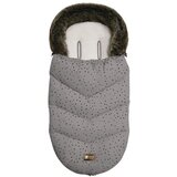 Kikka Boo Zimska navlaka za kolica Luxury Fur Dots Grey | ePonuda.com