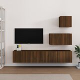 vidaXL 4-dijelni set TV ormarića boja smeđeg hrasta konstruirano drvo Cijene