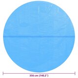  Pokrivač za bazen plavi 356 cm PE | shoptok.hr