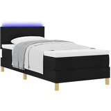 Box spring krevet s madracem Crna 100 x 200 cm tkanina | shoptok.hr