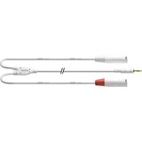 Cordial avdio adapterski kabel [1x 3\,5 mm banana moški konektor - 2x ženski konektor XLR] 1.80 m bela, (20429790) | Shoptok.si