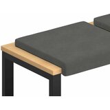  Jastučić za klupu 4 kom. Kord Tamnosiva Dubina 35 cm | shoptok.hr