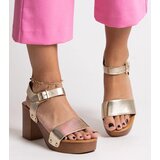 D/CEO Black sandals on a block heel Millo | shoptok.hr