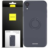 Spacecase SILIKONSKI ZAŠČITNI OVITEK ZA IPHONE XR ČRN Z OBROČKOM, (21963741) | Shoptok.si