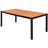 vidaXL Vrtna miza rjava 185x90x74 cm aluminij in WPC | Shoptok.si
