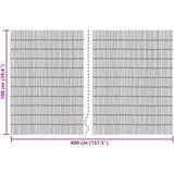  Vrtna Ograda Karbonizirano 400 x 100 cm Trska | Eponuda.com