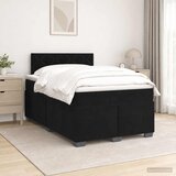  s box springom, madracem i LED-om Crna 120 x 190 cm | shoptok.hr