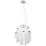 Tri O LED viseća svjetiljka u srebrnoj boji ø 38 cm Pomp – Cijene