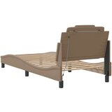  Okvir kreveta s LED svjetlima cappuccino 90x200 cm umjetna koža | shoptok.hr