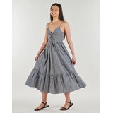 Michael Kors Dolge obleke GINGHAM MIDI DRESS Večbarvna | Shoptok.si