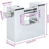  Lokot 2 pcs Srebrno Čelik | shoptok.hr