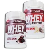 Whey Protein Strong, Čokolada i Bela čoklada-kokos, 840 g, 2 komada