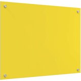 vidaXL Kuhinjski Zid Žuta Kaljeno staklo 80 x 60 x 0.6 cm Izdržljivo | shoptok.hr