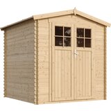 Timbela Lesena vrtna lopa - 216x206xH218 cm/ 3.53 m2 - Vrtna hiša s podi - M343F+M343G, (21873276) Cene