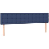  Posteljni okvir z vzglavjem moder 120x190 cm tkanina, (21142795) | Shoptok.si