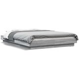 vidaXL Okvir za krevet s LED svjetlima boja hrasta 120 x 200 cm drveni | shoptok.hr