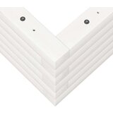  Vrtno cvetlično korito belo 110x60x23 cm trdna borovina | Shoptok.si