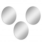 Hanah home ogledalo round triple diameter: 40 cm silver | ePonuda.com
