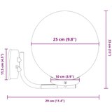  Vanjske zidne svjetiljke 2 komada Srebrna nehrđajući čelik IP44 | shoptok.hr
