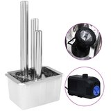  Vrtna fontana srebrna 48 x 34 x 88 cm od nehrđajućeg čelika | Eponuda.com