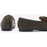 Resti Dark green women's moccasins with gold embellishment Uletta - Footwear | ePonuda.com