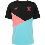 Puma Tehnička sportska majica 'MCFC Poly' svijetloplava / roza / crna