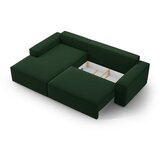 Micadoni Tamno zelena sklopiva kutna garnitura od bouclé tkanine (s lijevim kutom) Jodie – Home | shoptok.hr