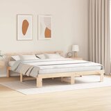  Krevetna konstrukcija Prirodna 180 x 200 cm Čvrsto borovo drvo | shoptok.hr
