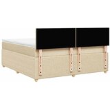  Krevet s oprugama i madracem krem 180x200 cm od tkanine | shoptok.hr