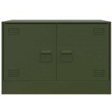 vidaXL TV omarica olivno zelena 67x39x44 cm jeklo | Shoptok.si