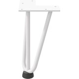  Noge s ukosnicama za stolić za kavu 4 kom. bijele 20 cm, puni čelik | shoptok.hr