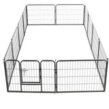  Ograda za pse s 12 ploča od čelika 80 x 60 cm crna | Eponuda.ba