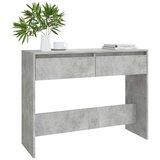 vidaXL Konzolna mizica betonsko siva 100x35x76,5 cm iverna plošča | Shoptok.si