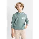 Defacto Boy Printed Hooded School Sweatshirt Cene