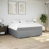  Krevet s oprugama i madracem svjetlosivi 180x200 cm od tkanine | shoptok.hr
