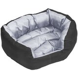 vidaXL dvostrani perivi jastuk za pse sivo-crni 65 x 50 x 20 cm | shoptok.hr