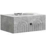 Noćni ormarić za montažu na zid Betonska siva 49 x 34 5 x 20 cm | shoptok.hr