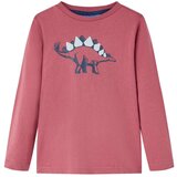  Dječja majica dugih rukava tamnocrvena 128 | shoptok.hr