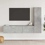  3-dijelni set TV ormarića siva boja betona konstruirano drvo | shoptok.hr