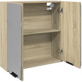  Kupaonski ormarić s ogledalom boja hrasta 64,5x20x66,5 cm drvo | shoptok.hr