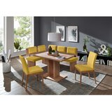 Cantus KOTNA KLOP, tekstil, leseni material barve hrasta, gorčično rumena | Shoptok.si
