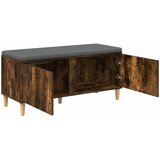  Klupa za hodnik s jastukom Dimljeni Hrast 100 x 38 x 46 cm | shoptok.hr