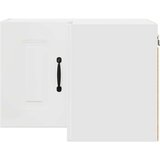 vidaXL Stenska kuhinjska omarica Visok sijaj bela 57 x 57 x 40 cm | Shoptok.si