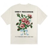 Obey Majice s kratkimi rokavi to new friends and old Bela Cene