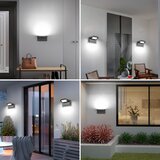 KUKAK Zunanja/stenska LED svetilka, 6500 K hladno bela, z 350° nastavljivo ploščo | Shoptok.si